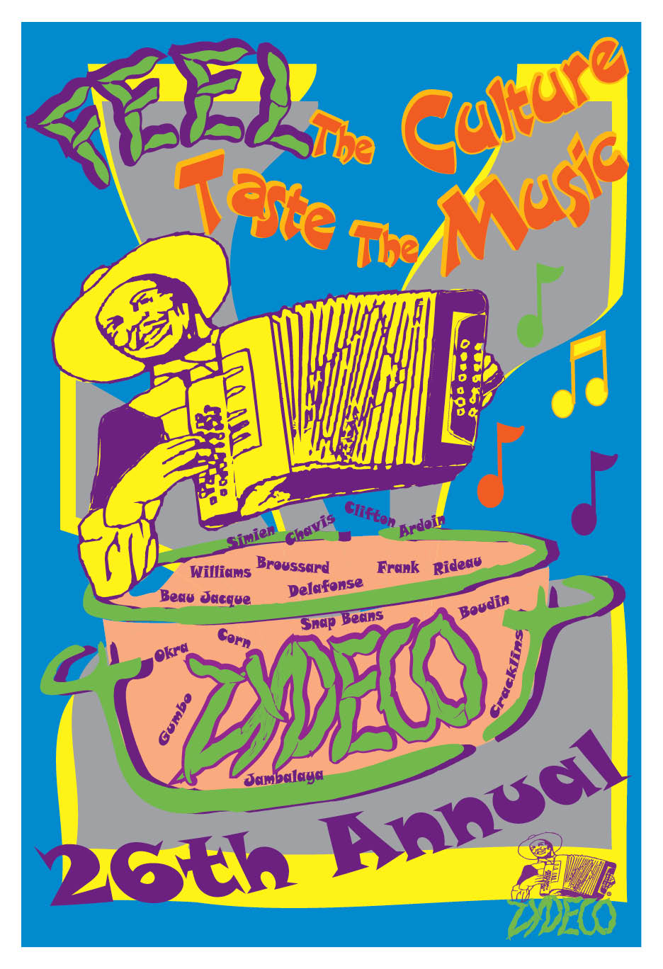 Official Zydeco Music Festival Posters